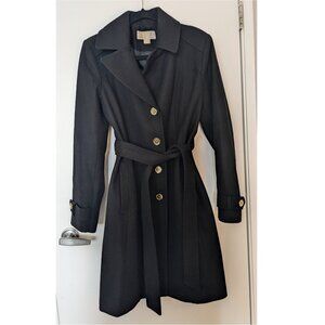 MICHAEL Michael Kors black wool coat L